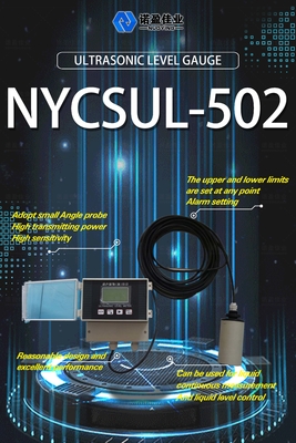 Ein guter Preis. Kontaktloser 4-20mA Ultraschallpegelmesser NYCSUL-502 1mm Split Ultraschall-Open-Channel-Durchflussmesser LCD-Display Online