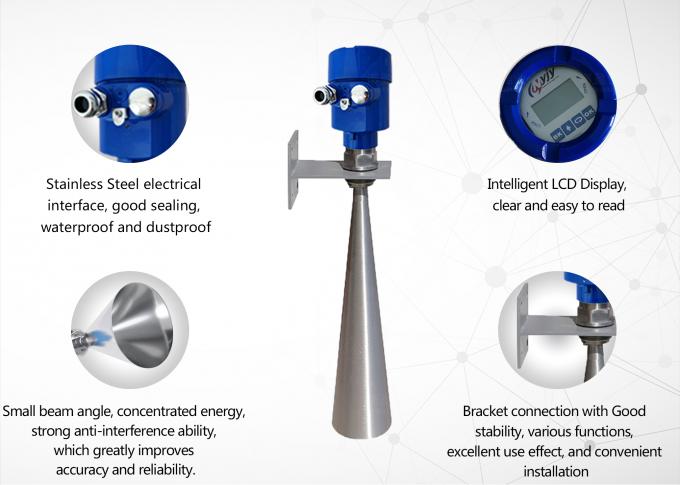 26 GHz Radar-Niveau-Meter Sensor-Niveau-Sender Messgerät Flüssiges Wasser-Überwachungsmessgerät 4
