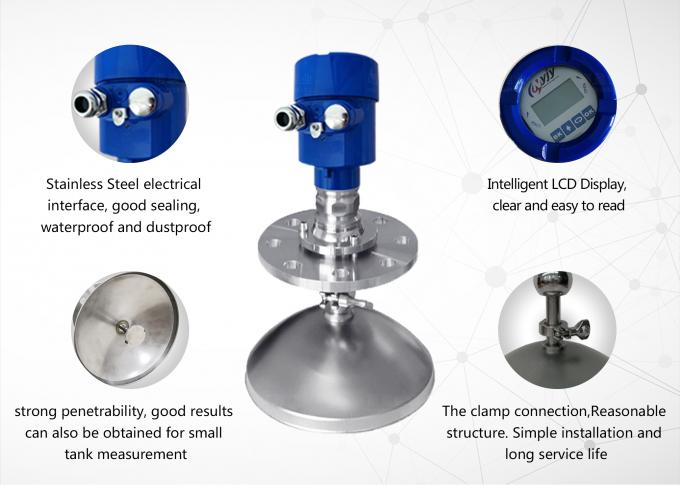 26GHz NYRD-810 Hochfrequenz Meter Wellenradar Feststandssensor Geführtes Radar Säure-Level-Sender 4
