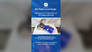80-GHz-Radar-Füllstandmessgerät, hochpräzise Messung